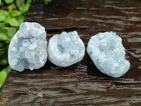 Natural Blue Celestite Specimens x 30 From Sakoany, Madagascar