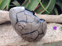 Polished Septerye Sauvage "Dragons Egg" Geode x 1 From Mahajanga, Madagascar