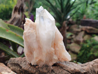 Natural Clear Quartz Crystal Clusters x 4 From Ambatofinandrahana, Madagascar