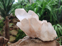 Natural Clear Quartz Crystal Clusters x 4 From Ambatofinandrahana, Madagascar