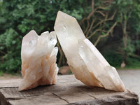 Natural Clear Quartz Crystal Clusters x 4 From Ambatofinandrahana, Madagascar