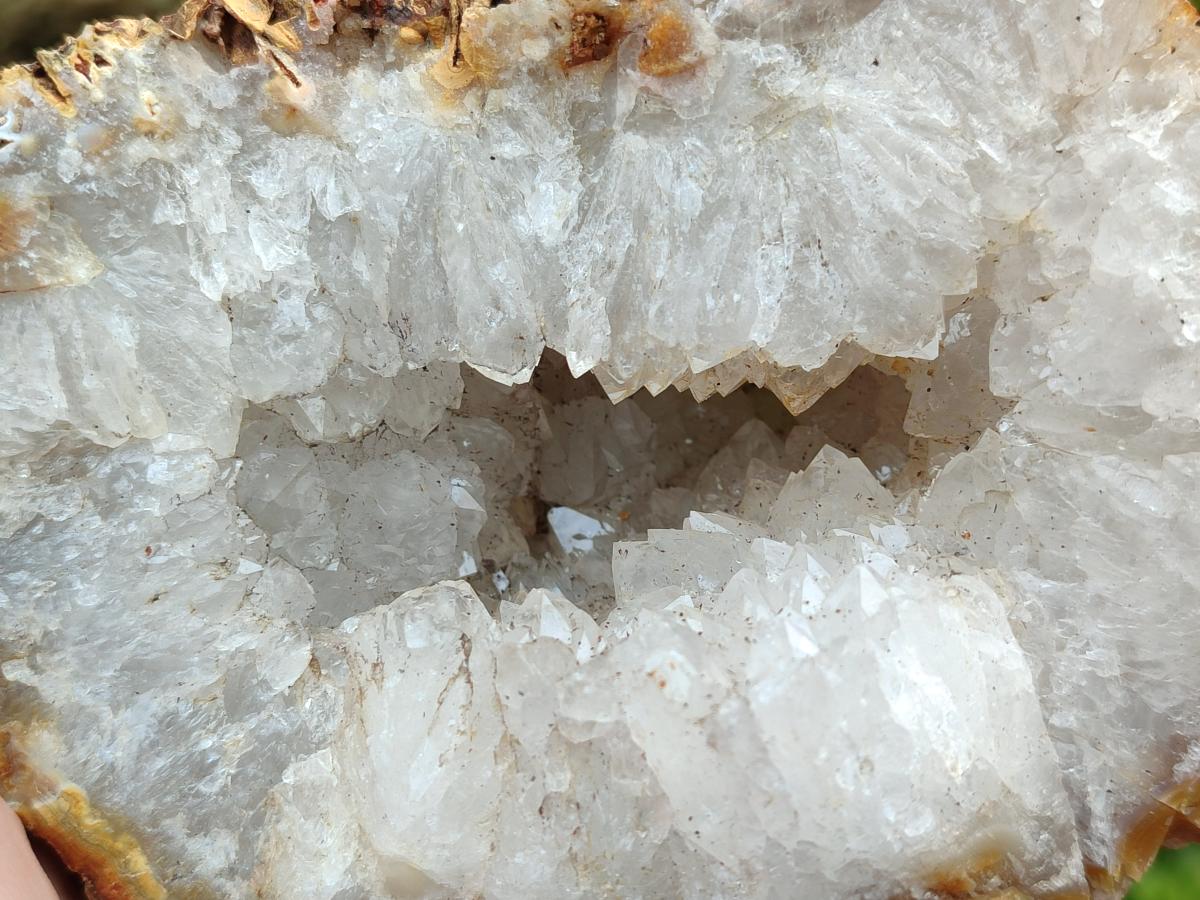 Natural Zululand Agate Geodes with Quartz Crystal Centres x 2 From Jozini, KwaZulu-Natal, South Africa - Toprock Gemstones and Minerals 