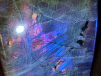 Polished Large Purple Sunset Labradorite Standing Free Form Display Piece x 1 From Tulear, Madagascar
