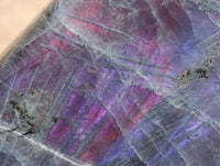 Polished Large Purple Sunset Labradorite Standing Free Form Display Piece x 1 From Tulear, Madagascar