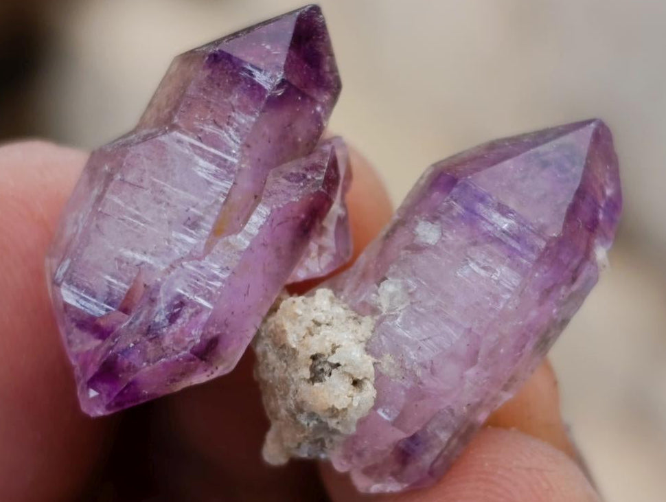 Natural Window Amethyst Crystals x 0.97 Kg Lot From Chiredzi, Zimbabwe