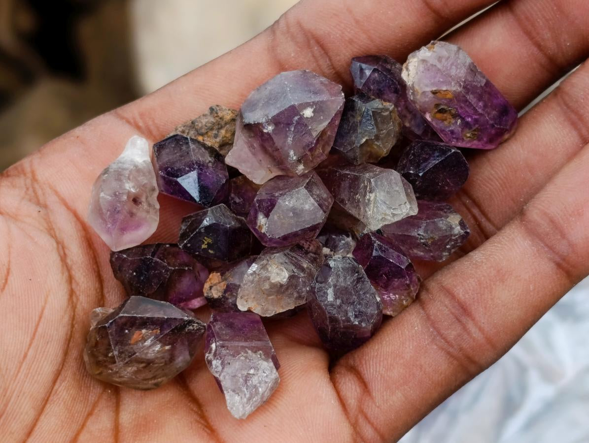 Natural Window Amethyst Crystals x 0.97 Kg Lot From Chiredzi, Zimbabwe
