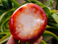 Polished Carnelian Agate Gemstone Bowls x 6 From Madagascar