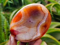 Polished Carnelian Agate Gemstone Bowls x 6 From Madagascar