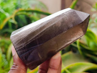 Polished Smokey Window Quartz Crystals x 6 From Madagascar