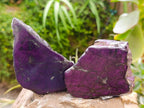 Polished Metallic Purpurite Slices x 4 From Erongo, Namibia