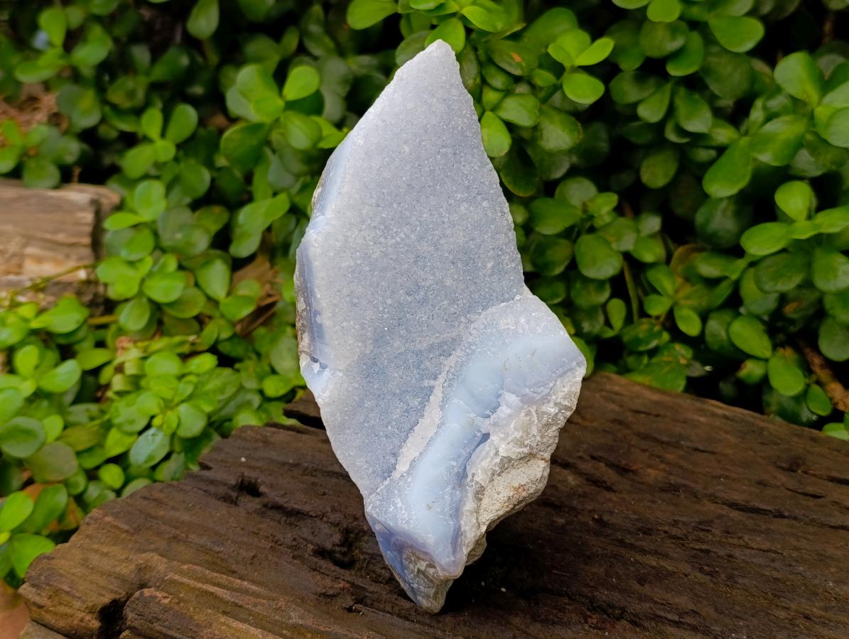 Natural Blue Lace Agate Geode Specimens x 3 From Nsanje, Malawi