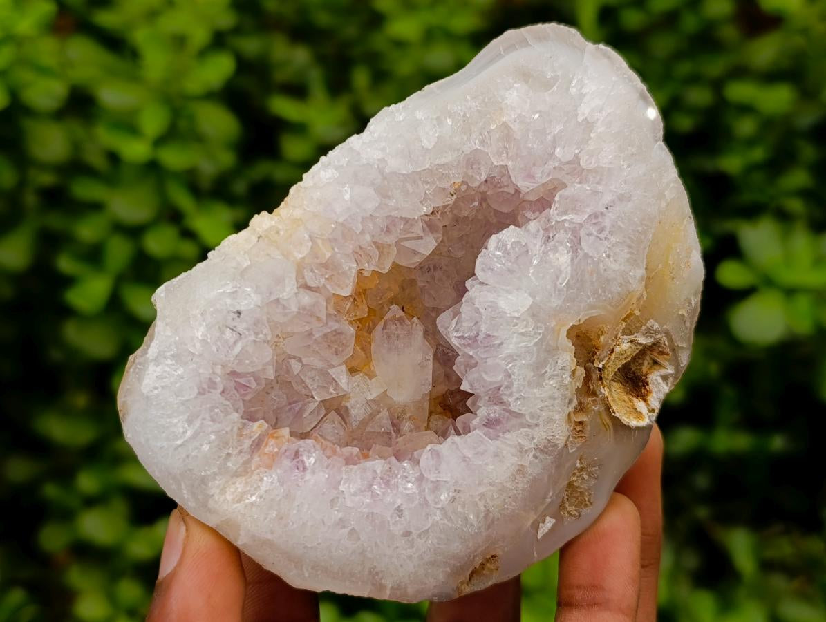 Polished Amethyst Agate Geodes x 6 From Maintirano, Madagascar