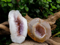 Polished Amethyst Agate Geodes x 6 From Maintirano, Madagascar