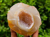 Polished Amethyst Agate Geodes x 6 From Maintirano, Madagascar