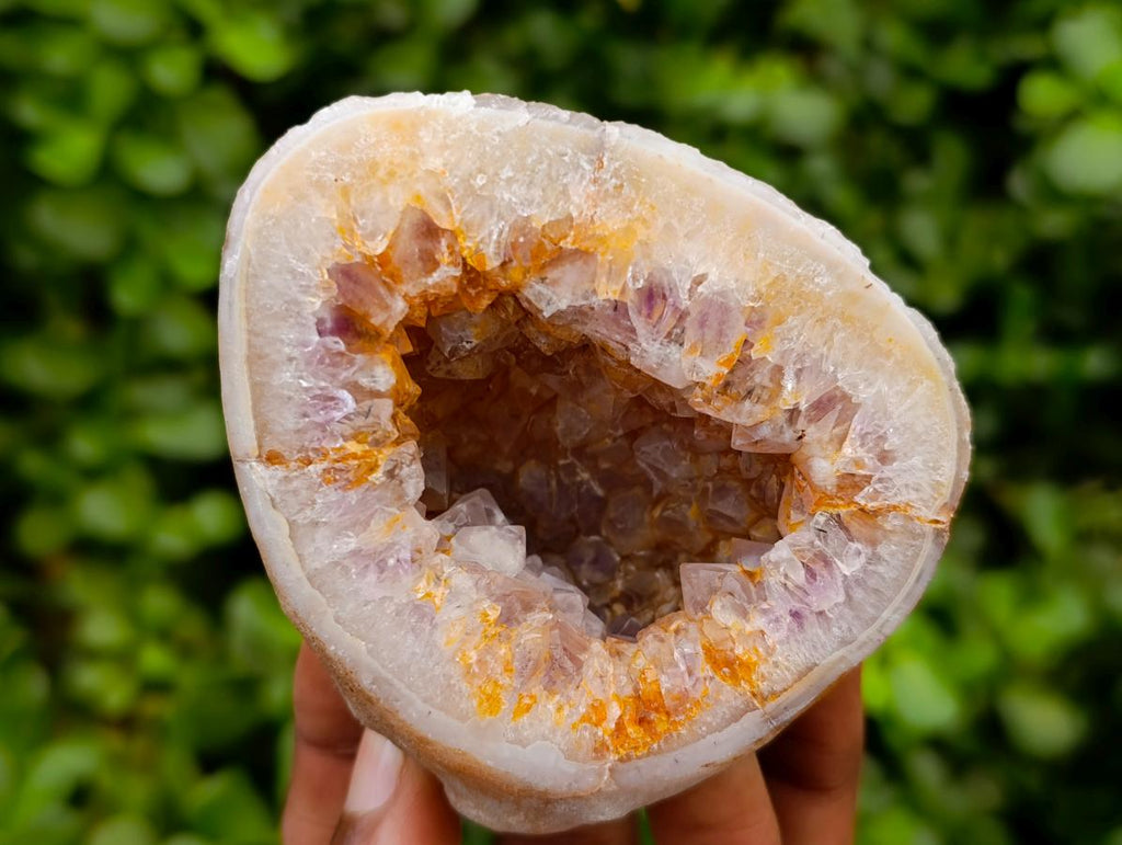 Polished Amethyst Agate Geodes x 6 From Maintirano, Madagascar