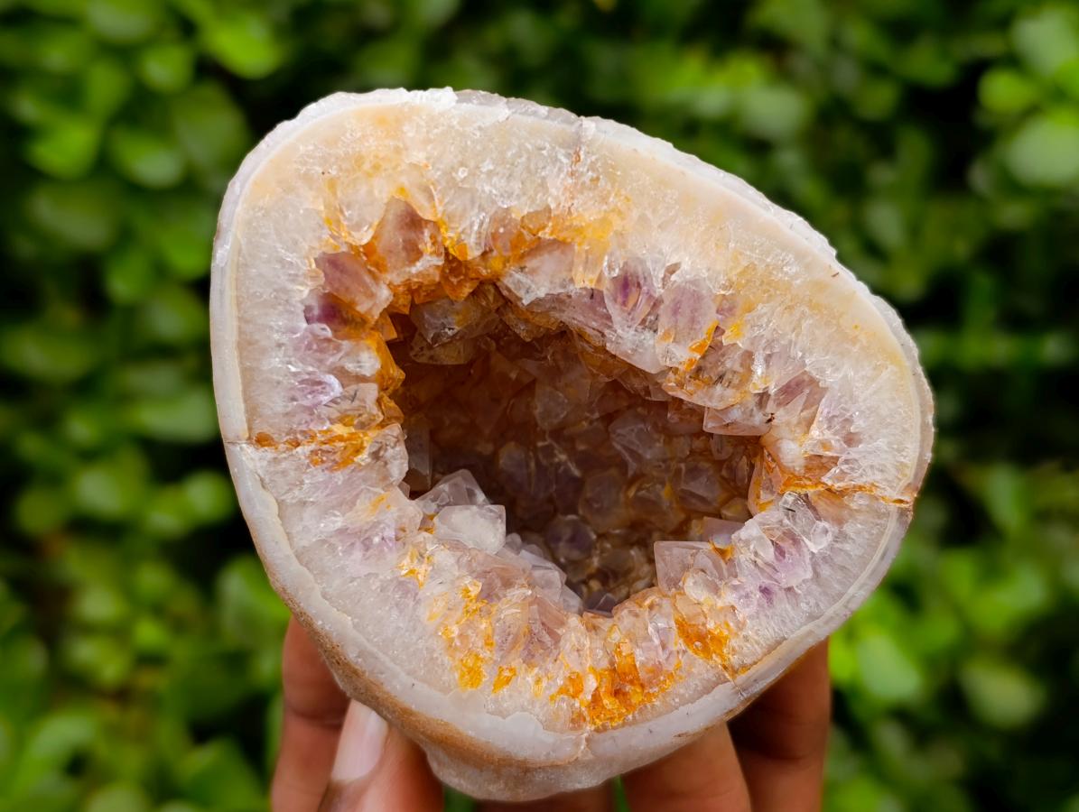 Polished Amethyst Agate Geodes x 6 From Maintirano, Madagascar
