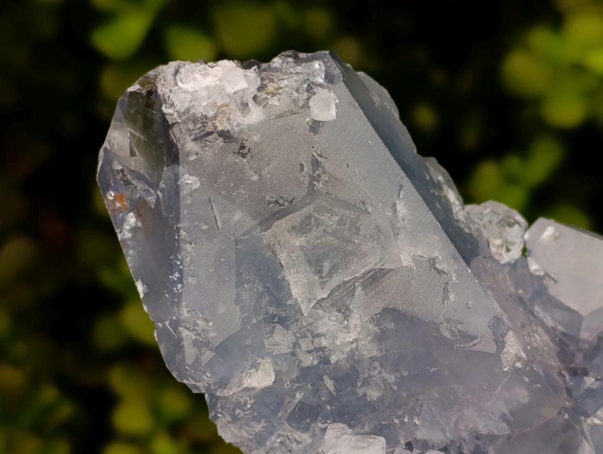 Natural Blue Celestite Specimens x 2 From Sakoany, Madagascar