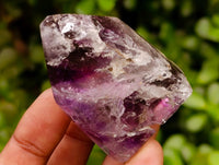 Polished Smokey Amethyst Window Crystals x 12 From Akansobe, Madagascar