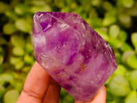 Polished Smokey Amethyst Window Crystals x 12 From Akansobe, Madagascar