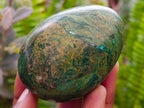 Polished Verdite Palm Stones x 12 From Zimbabwe