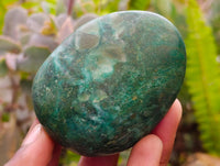 Polished Verdite Palm Stones x 12 From Zimbabwe