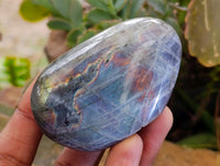 Polished Rare Purple Sunset Flash Labradorite Standing Free Forms x 12 From Tulear, Madagascar