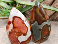 Polished Polychrome Jasper Flames x 6 From NW Coast, Madagascar