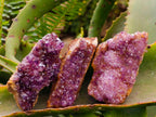 Natural Dark Purple Amethyst Quartz Crystal Plates x 12 From Boekenhouthoek, South Africa