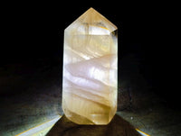 Polished Smokey Window Quartz Crystals x 3 From Madagascar