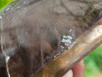 Polished Smokey Window Quartz Crystals x 3 From Madagascar