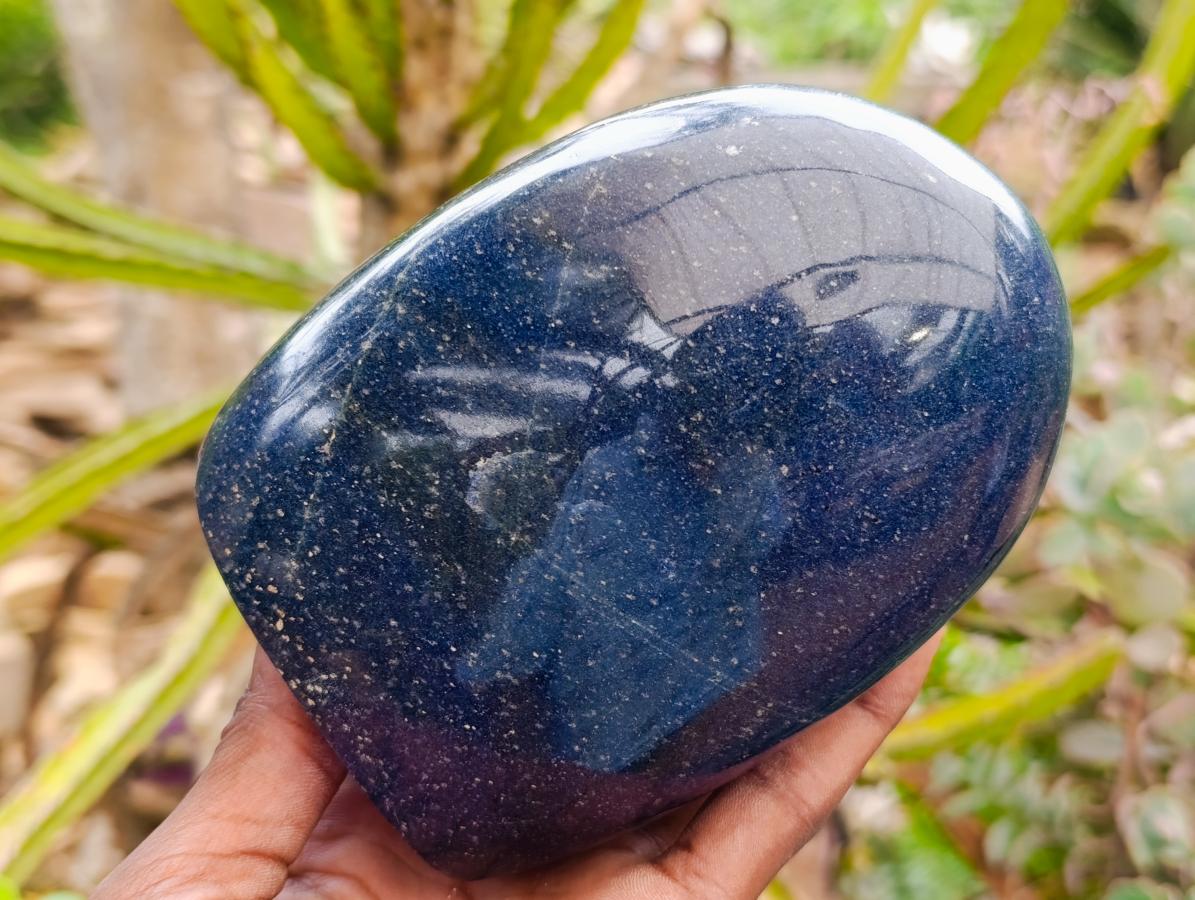 Polished Lazulite Standing Free Forms x 2 From Madagascar