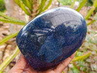 Polished Lazulite Standing Free Forms x 2 From Madagascar