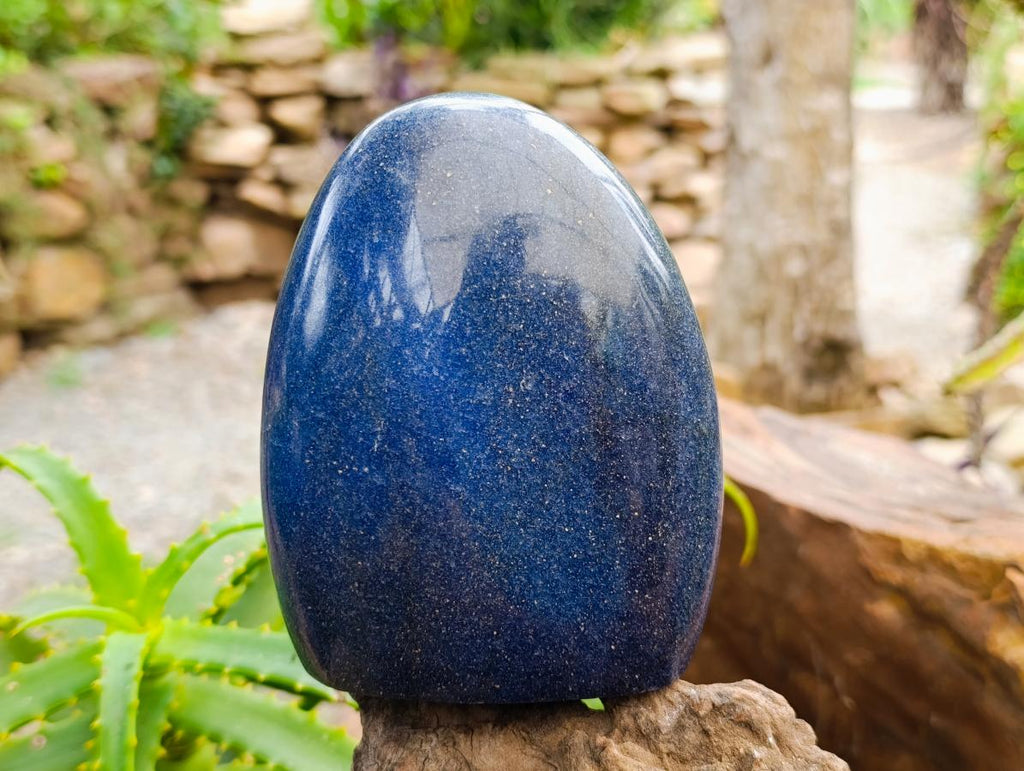 Polished Lazulite Standing Free Forms x 2 From Madagascar