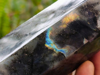 Polished Labradorite Standing Display Crystals x 3 From Tulear, Madagascar