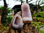 Polished Amethyst Agate Geodes x 6 From Maintirano, Madagascar - Toprock Gemstones and Minerals 