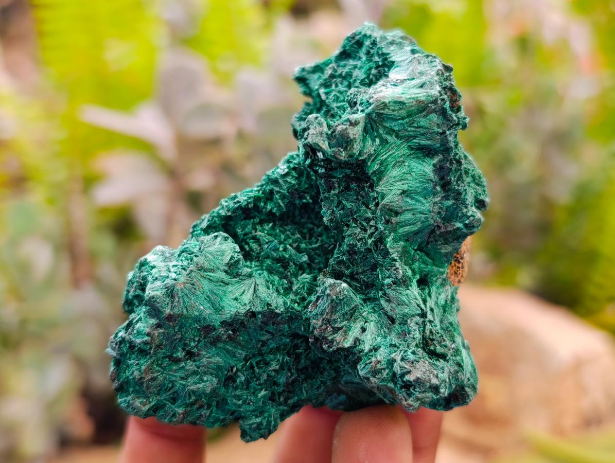 Natural Silky Malachite Specimens x 6 From Kasompe, Congo - Toprock Gemstones and Minerals 