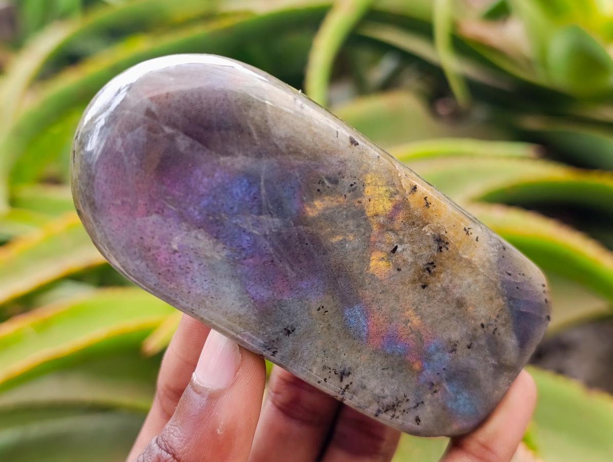 Polished Rare Purple Sunset Flash Labradorite Standing Free Forms x 12 From Tulear, Madagascar