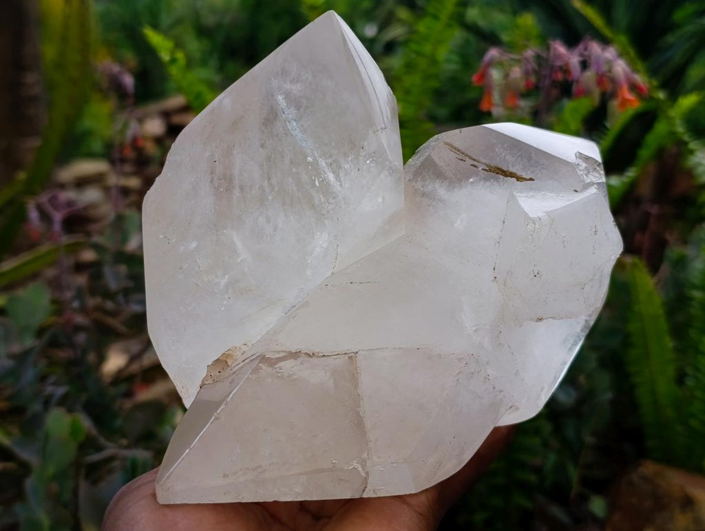 Polished Clear Quartz Crystal Clusters x 2 From Madagascar - Toprock Gemstones and Minerals 