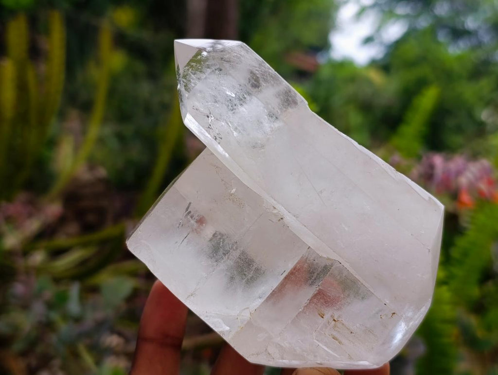 Polished Clear Quartz Crystal Clusters x 2 From Madagascar - Toprock Gemstones and Minerals 