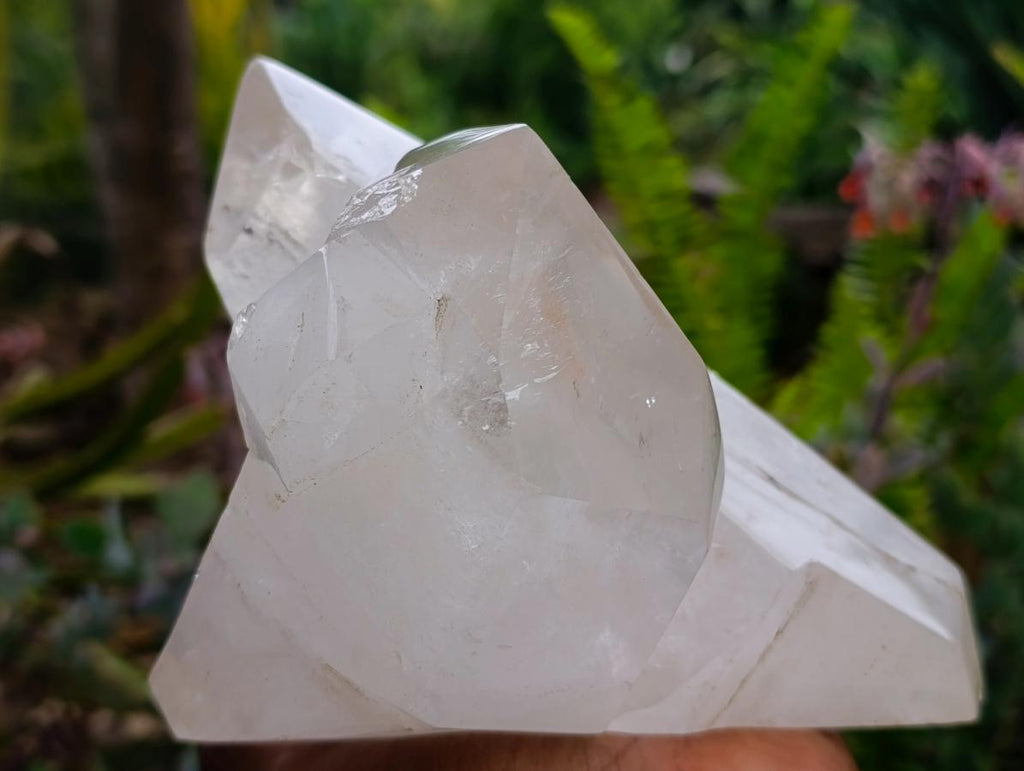 Polished Clear Quartz Crystal Clusters x 2 From Madagascar - Toprock Gemstones and Minerals 