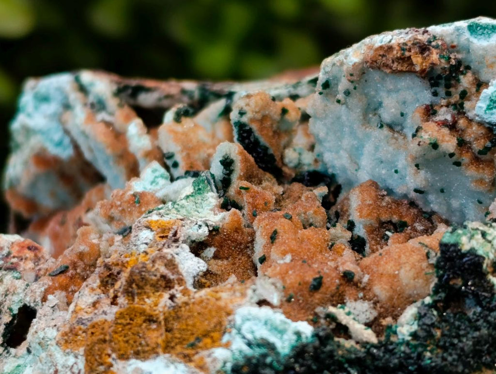 Natural Drusy Coated Chrysocolla With Malachite Specimen x 1 From Lupoto Mine, Congo