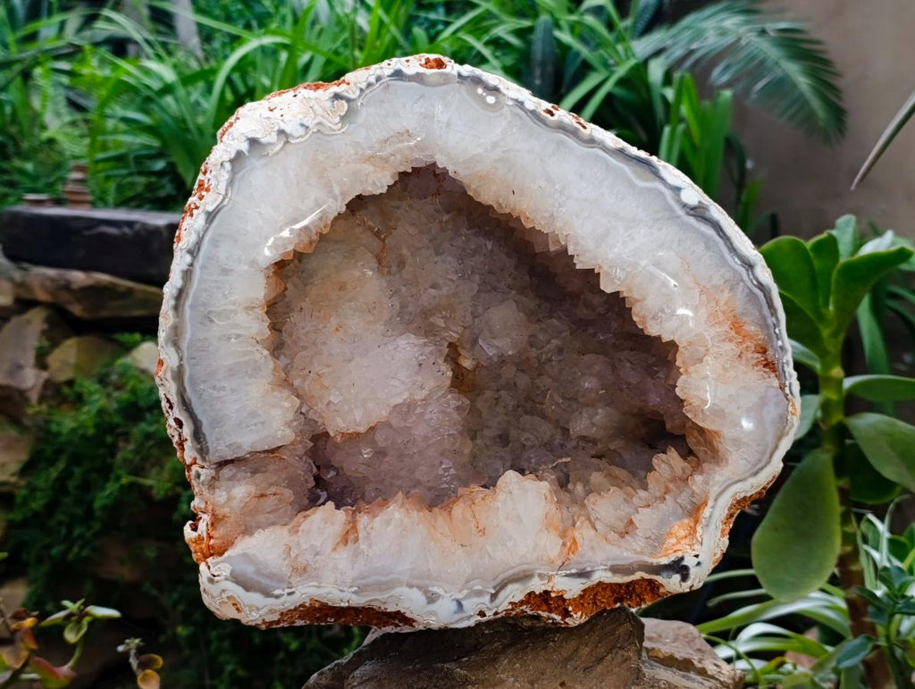 Polished XL Agate Geode x 1 From Maintirano, Madagascar