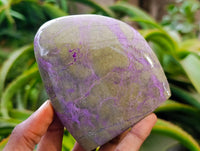 Polished Stichtite Standing Free Forms x 4 From Barberton, South Africa