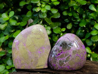 Polished Stichtite Standing Free Forms x 4 From Barberton, South Africa