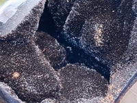 Polished Septerye Sauvage "Dragons" Standing Geodes x 2 From Mahajanga, Madagascar