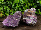 Natural Metallic Cobbed Purpurite Specimens x 2 From Erongo, Namibia