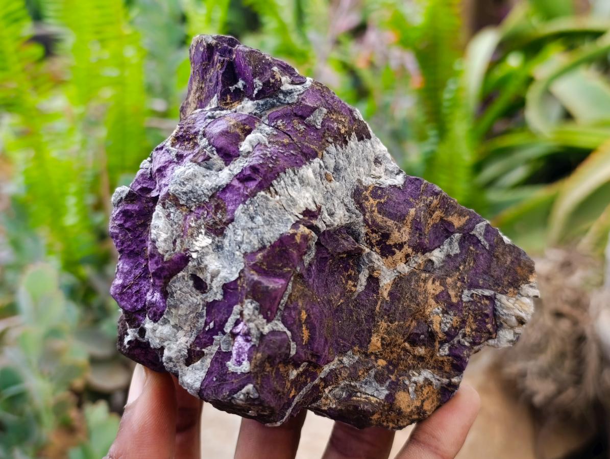 Natural Metallic Cobbed Purpurite Specimens x 2 From Erongo, Namibia