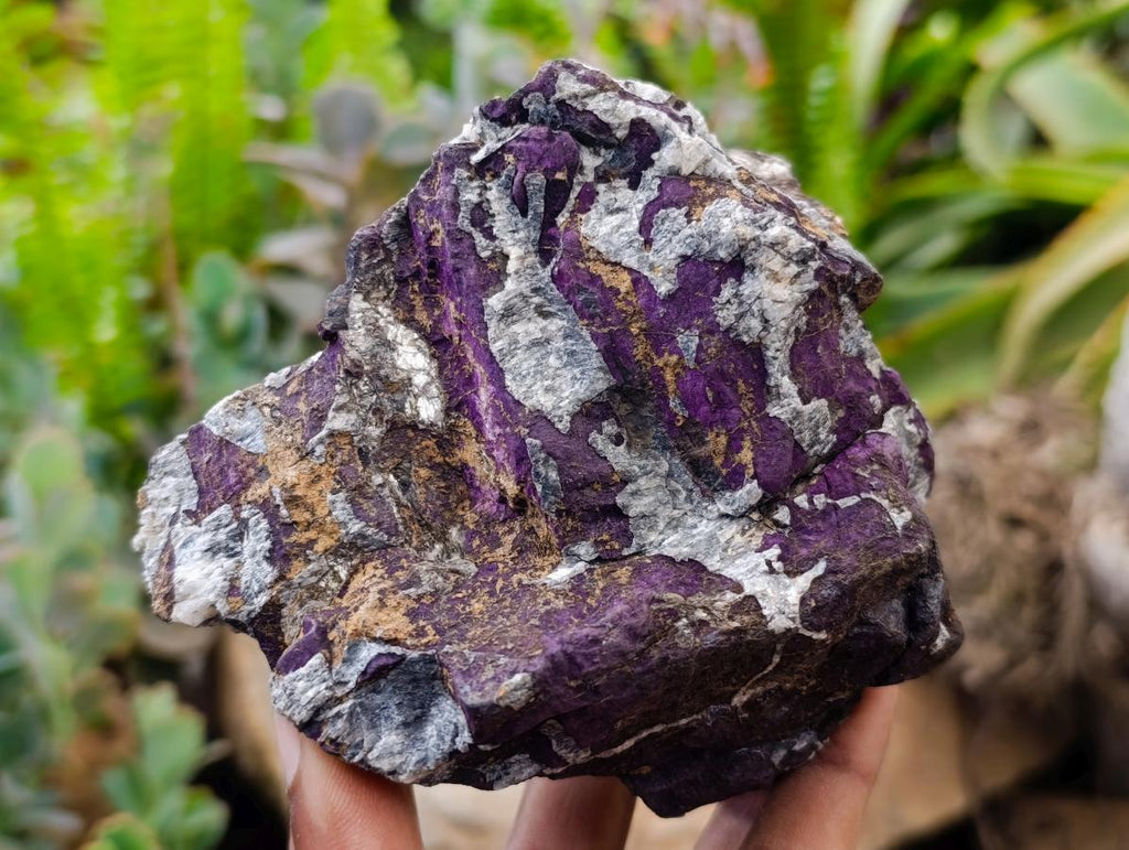 Natural Metallic Cobbed Purpurite Specimens x 2 From Erongo, Namibia