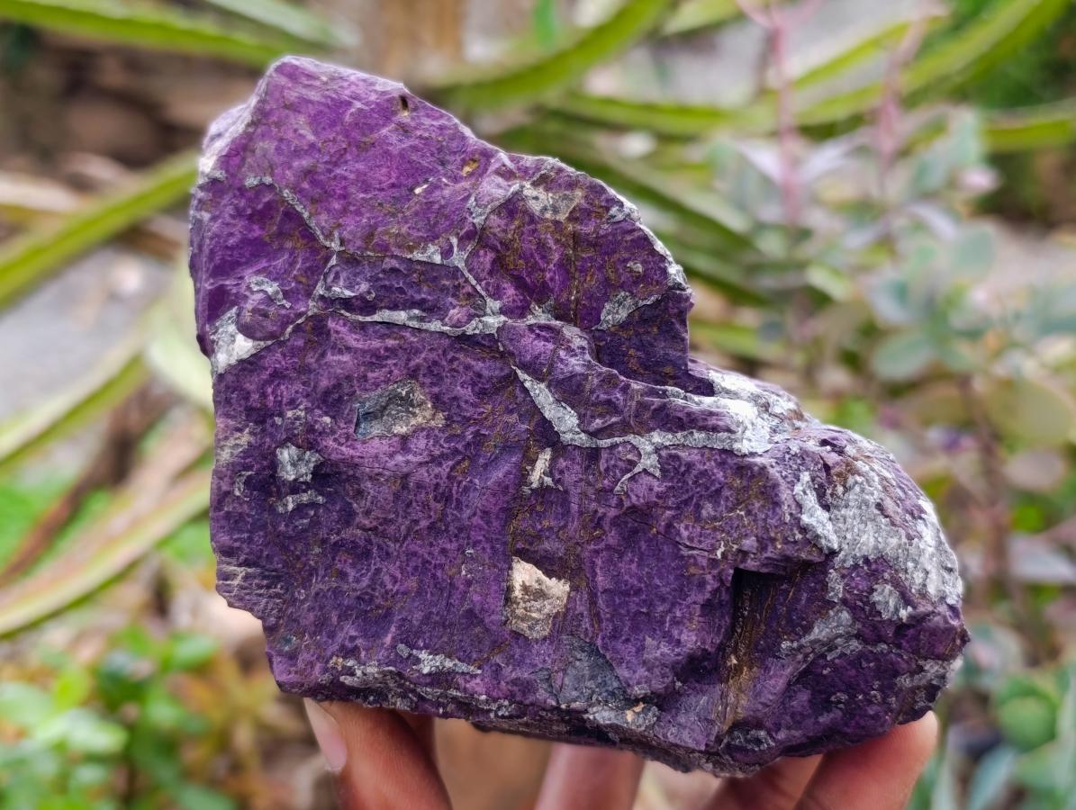 Natural Metallic Cobbed Purpurite Specimens x 2 From Erongo, Namibia