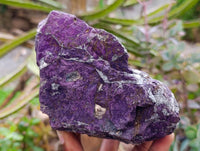 Natural Metallic Cobbed Purpurite Specimens x 2 From Erongo, Namibia